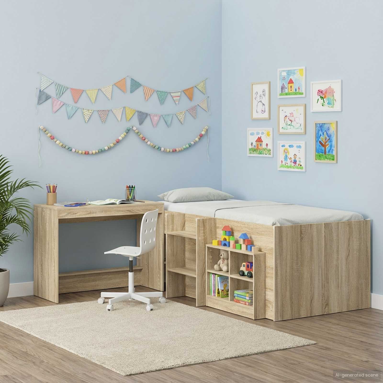 Scrivania Letto Rovere Sonoma 100 x 45 x 75 cm | homemem39