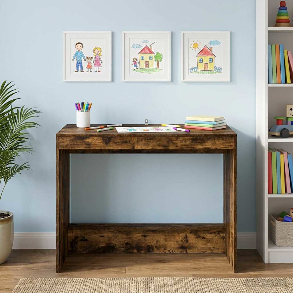 Scrivania Letto Rovere Fumo Legno ingegnerizzato