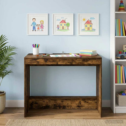 Scrivania Letto Rovere Fumo Legno ingegnerizzato