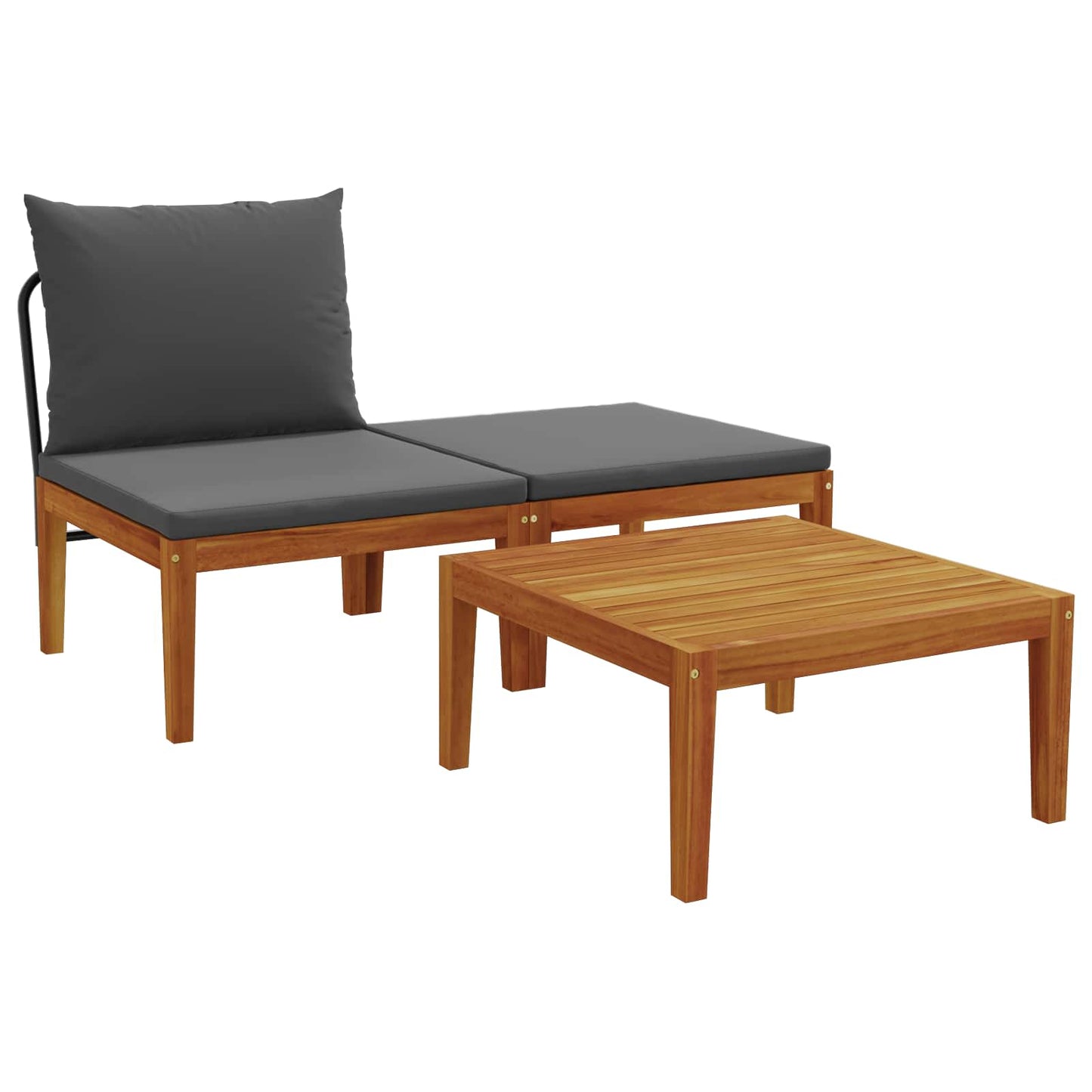 3 pcs Set di relax Legno di Acacia Massello Naturale | homemem39