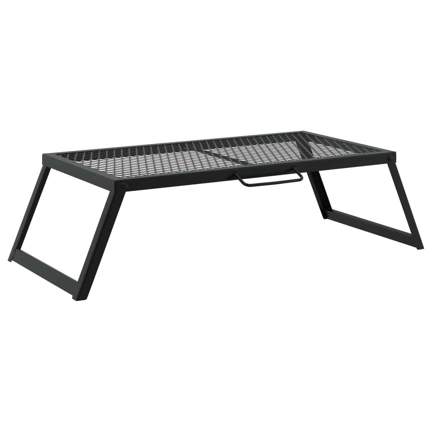 Griglia da Campeggio Pieghevole Nero 58 x 31 x 2 cm