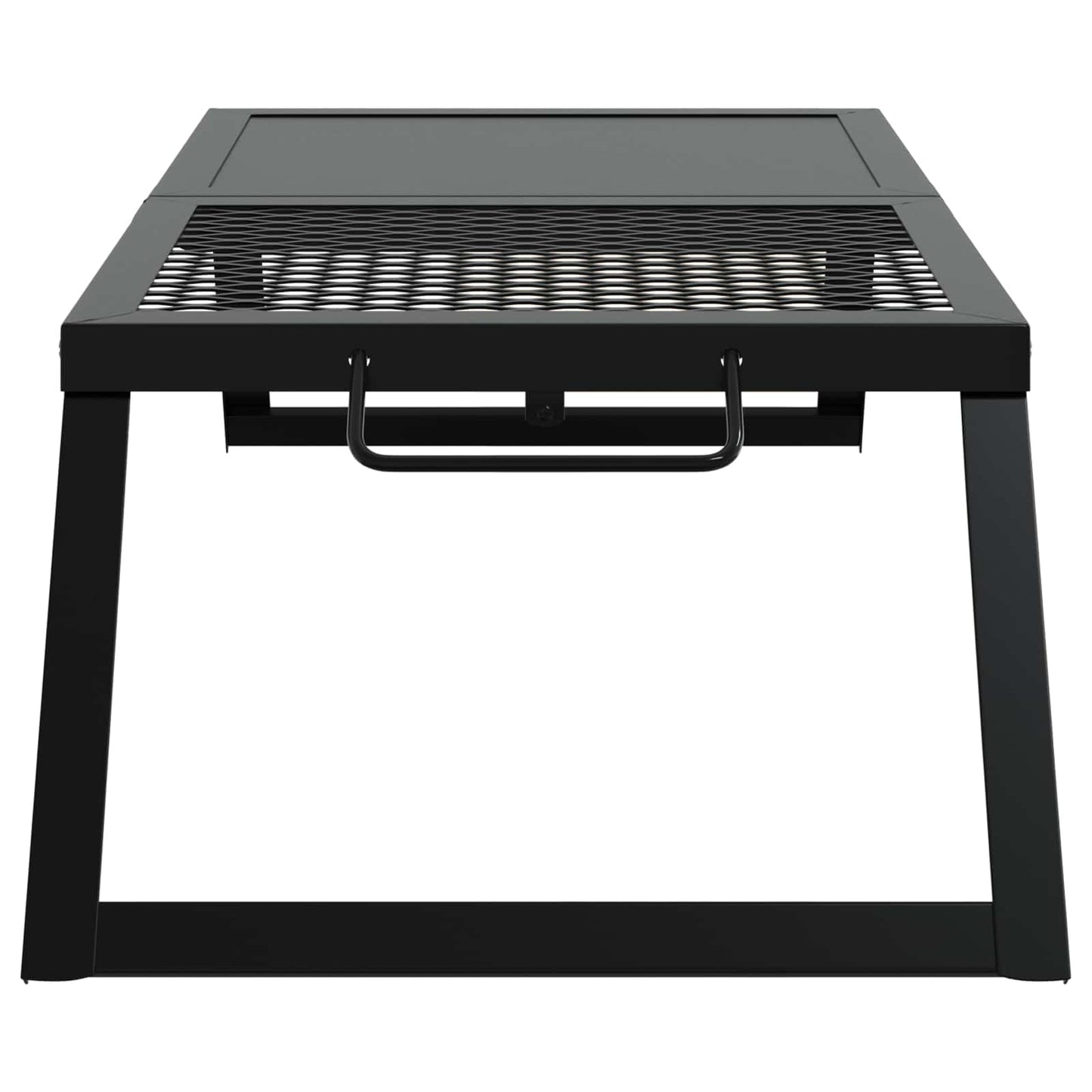 Griglia da Campeggio Pieghevole Nero 31,5 x 26,5 x 4 cm