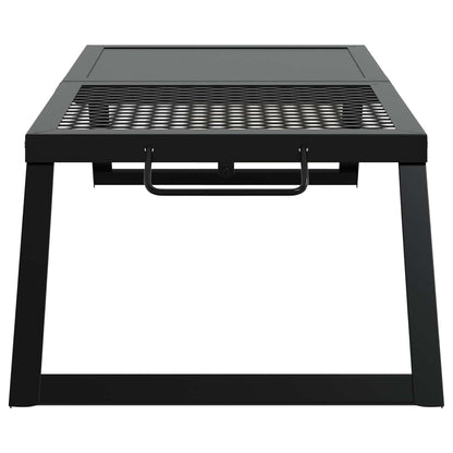Griglia da Campeggio Pieghevole Nero 31,5 x 26,5 x 4 cm
