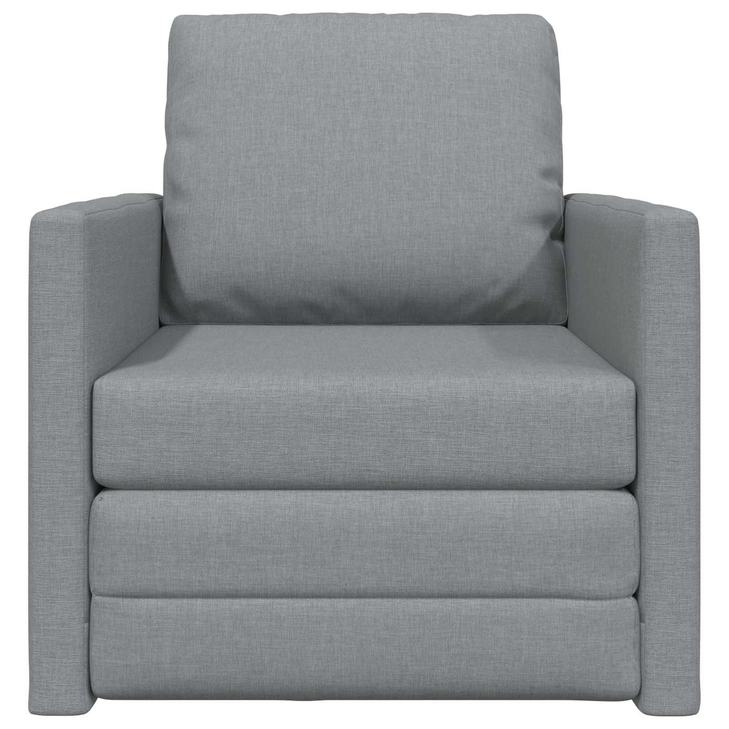 Divano Letto Pieghevole Grigio chiaro 74 x 77 x 81 cm Tessuto