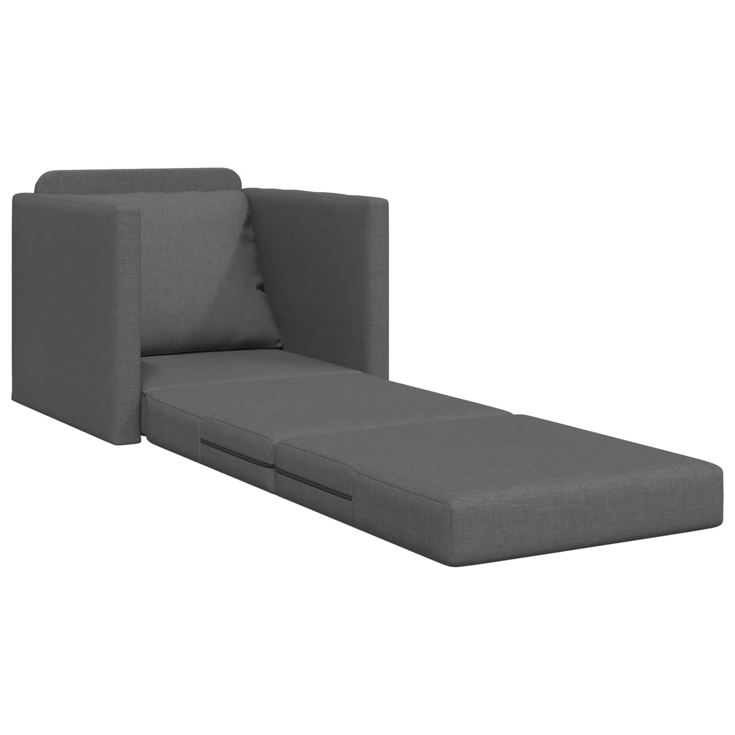 Divano Letto Pieghevole Grigio scuro 74 x 77 x 81 cm Tessuto