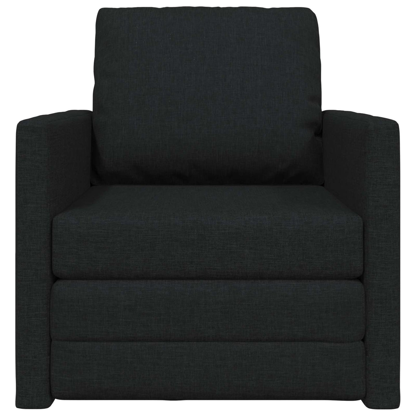 Divano Letto Pieghevole Nero 74 x 77 x 81 cm Tessuto
