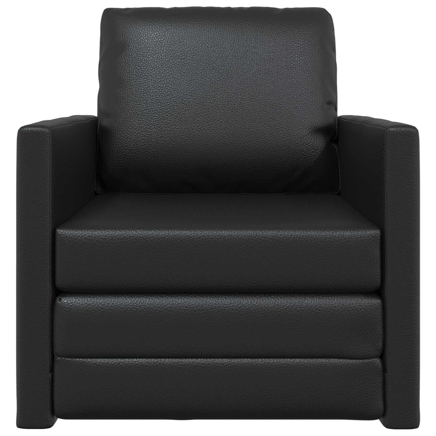 Divano Letto Pieghevole Nero 74 x 77 x 81 cm PVC