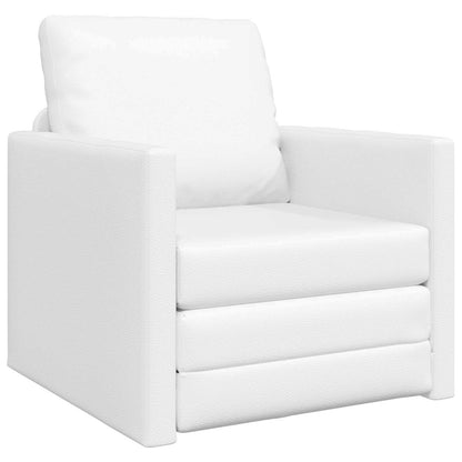 Divano Letto Pieghevole Bianco 74 x 77 x 81 cm PVC