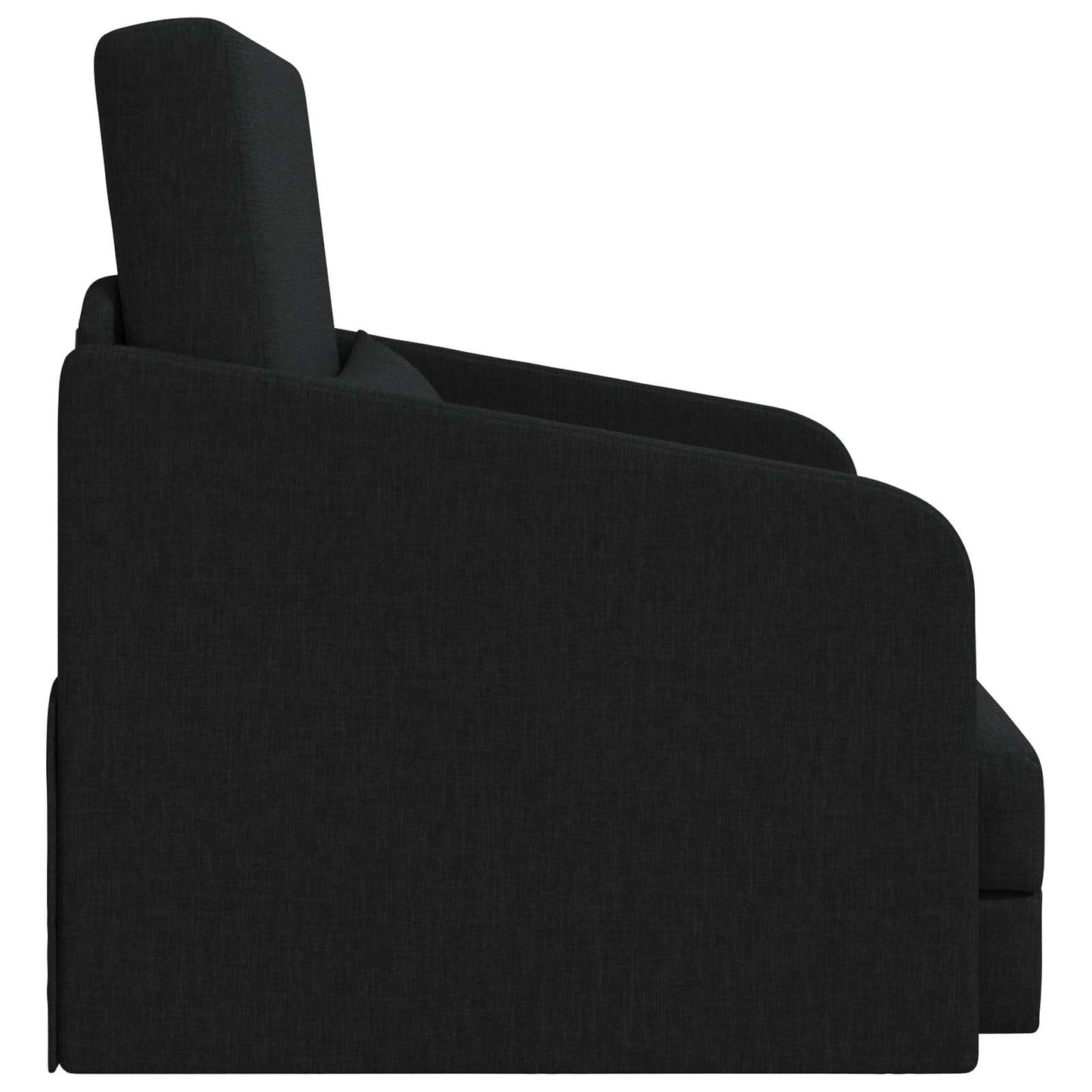 Divano Letto Pieghevole Nero 65 x 80 x 83 cm Tessuto