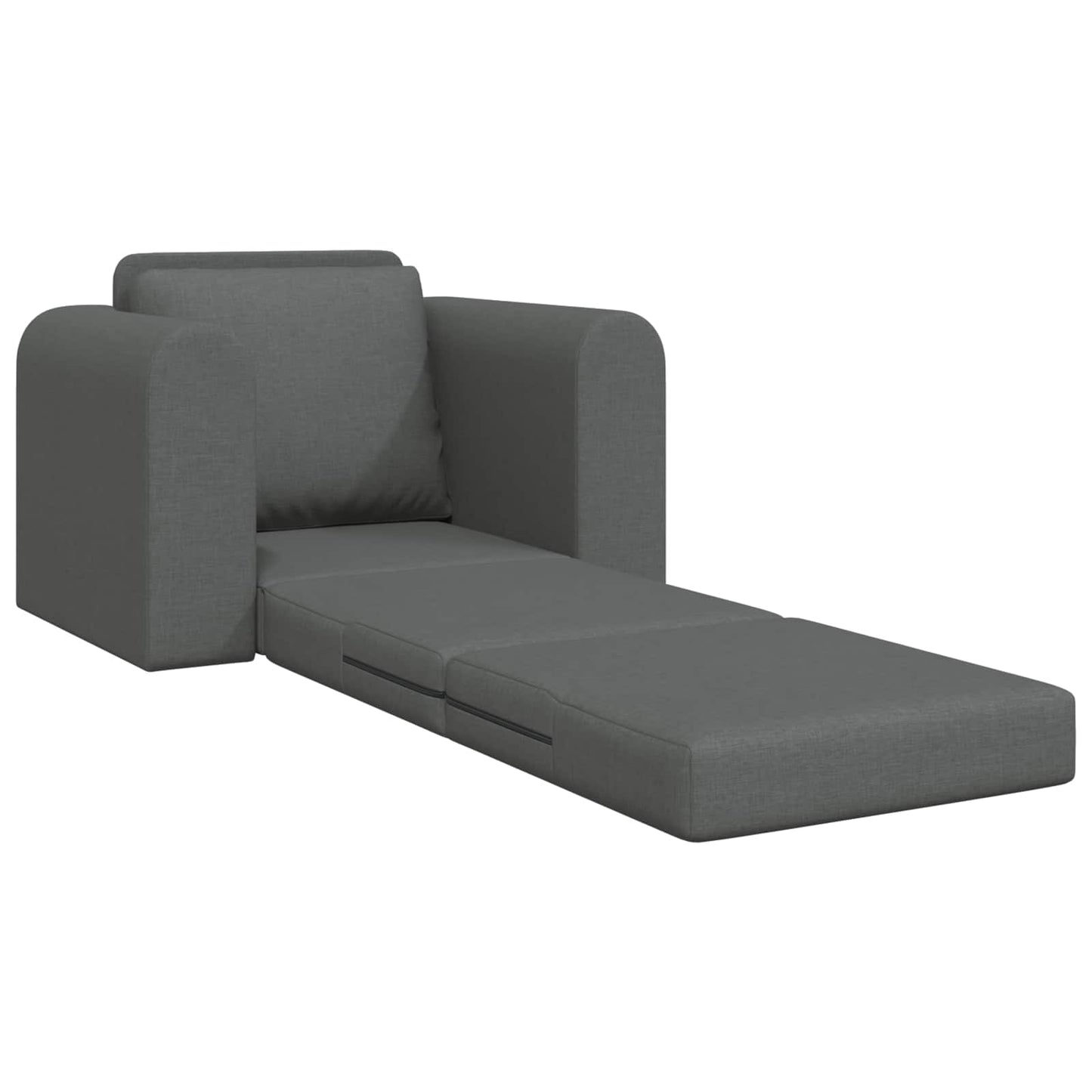 Divano Letto Pieghevole Grigio scuro 98 x 71 x 83 cm Tessuto