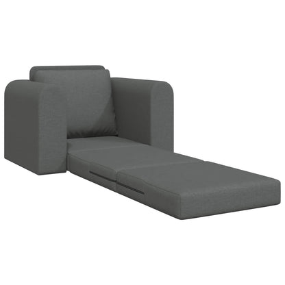 Divano Letto Pieghevole Grigio scuro 98 x 71 x 83 cm Tessuto