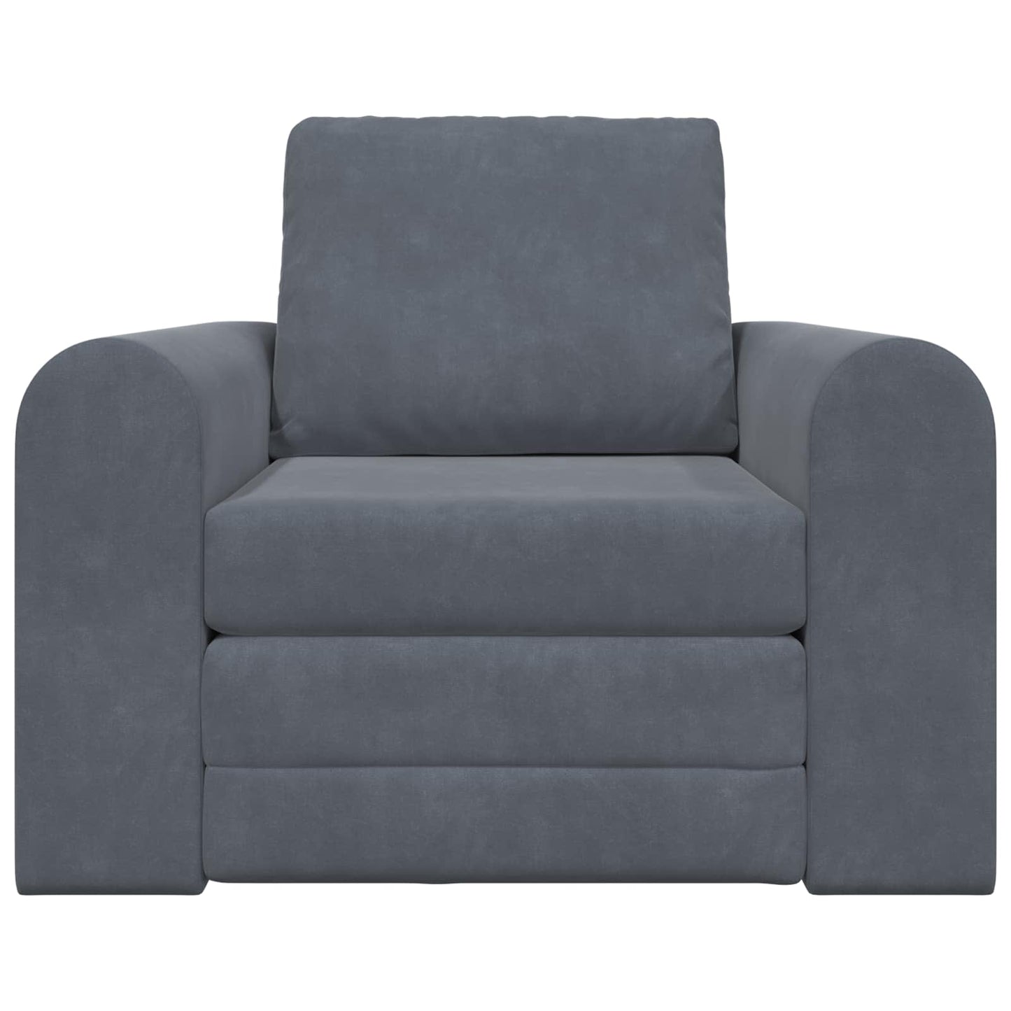 Divano Letto Pieghevole Grigio scuro 98 x 71 x 83 cm Velluto