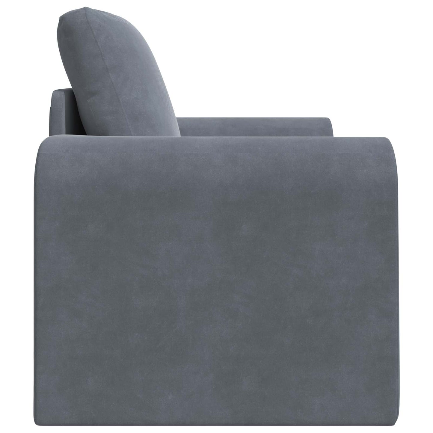 Divano Letto Pieghevole Grigio scuro 98 x 71 x 83 cm Velluto