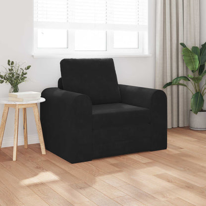 Divano Letto Pieghevole Nero 98 x 71 x 83 cm Velluto