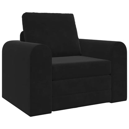 Divano Letto Pieghevole Nero 98 x 71 x 83 cm Velluto