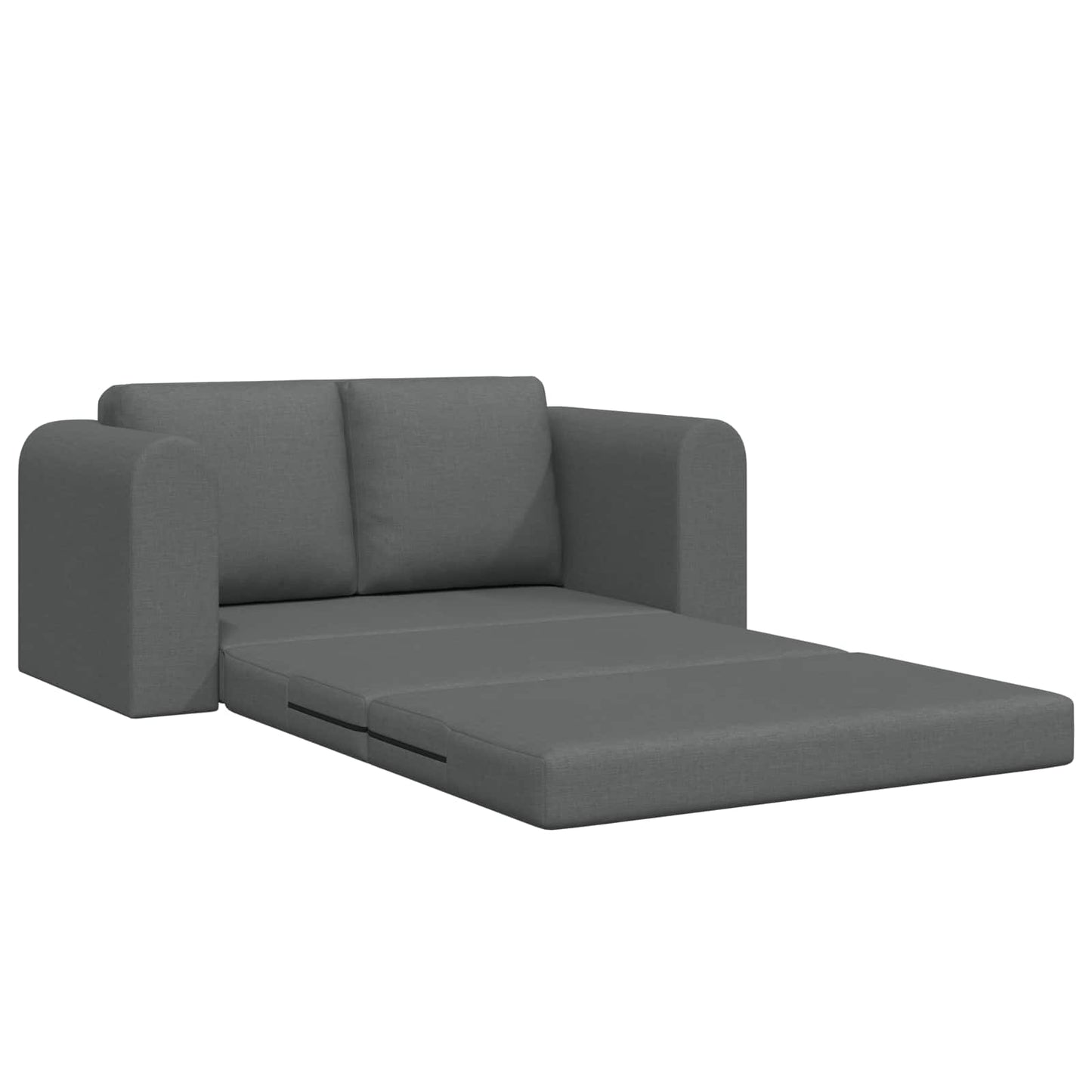 Divano Letto Pieghevole Grigio scuro 148 x 71 x 83 cm Tessuto