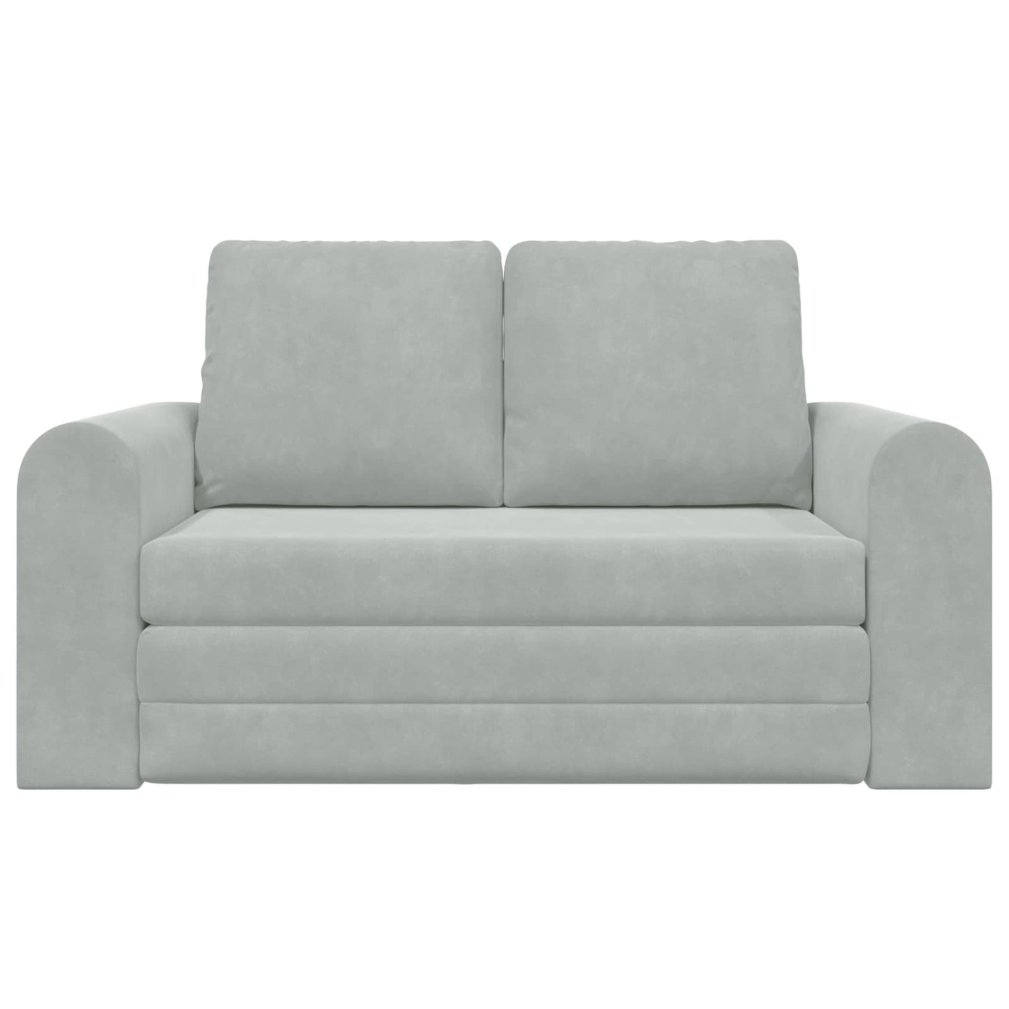 Divano Letto Pieghevole Grigio chiaro 148 x 71 x 83 cm Velluto