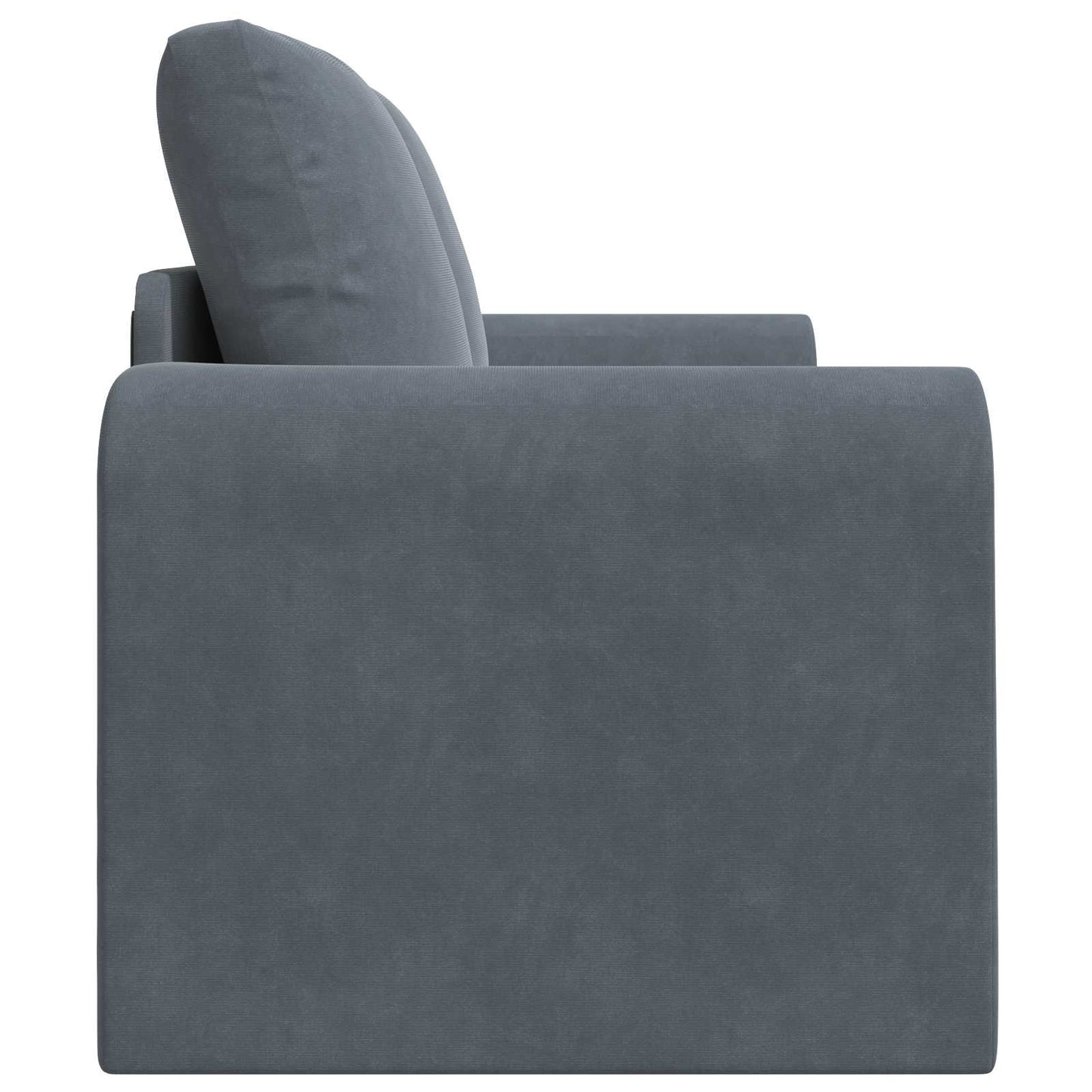 Divano Letto Pieghevole Grigio scuro 148 x 71 x 83 cm Velluto