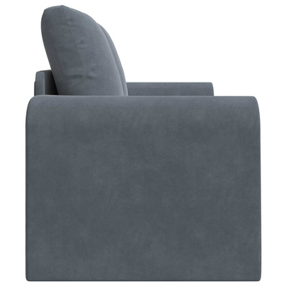 Divano Letto Pieghevole Grigio scuro 148 x 71 x 83 cm Velluto