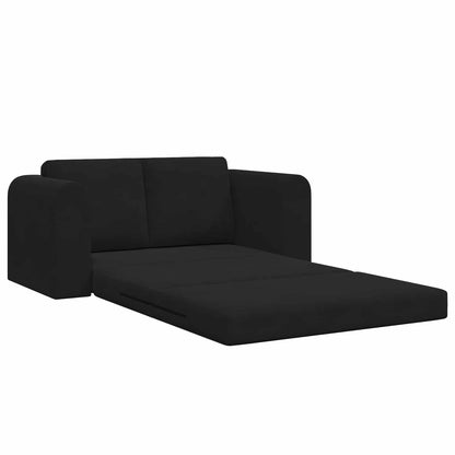 Divano Letto Pieghevole Nero 148 x 71 x 83 cm Velluto