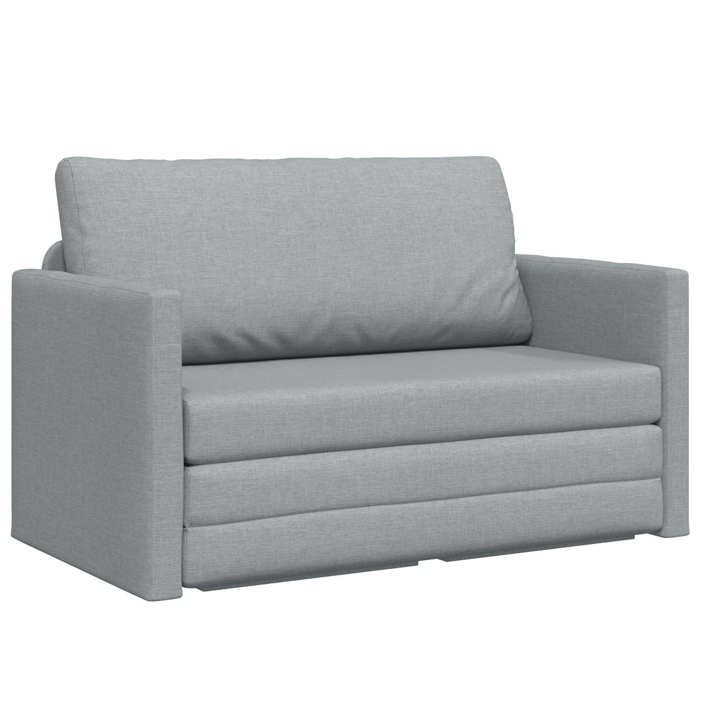 Divano Letto Pieghevole Grigio chiaro 124 x 71 x 78 cm Tessuto