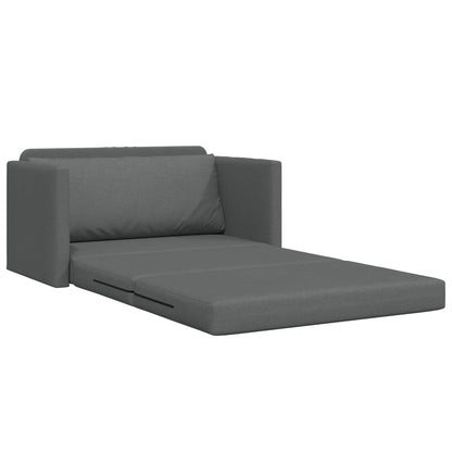 Divano Letto Pieghevole Grigio scuro 124 x 71 x 78 cm Tessuto