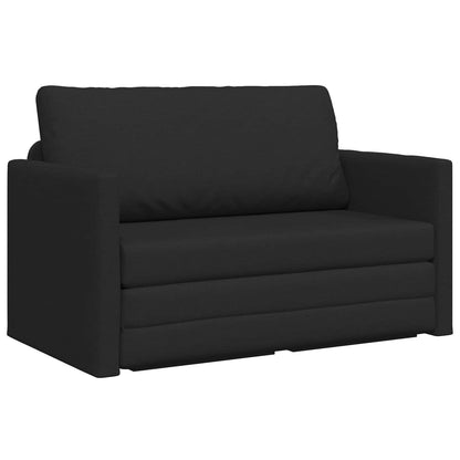 Divano Letto Pieghevole Nero 124 x 71 x 78 cm Tessuto