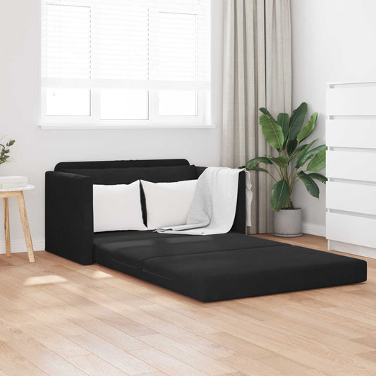 Divano Letto Pieghevole Nero 124 x 71 x 78 cm Velluto