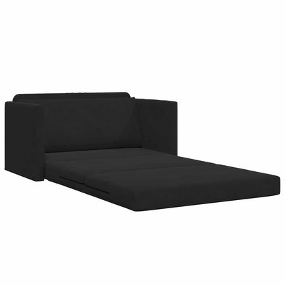 Divano Letto Pieghevole Nero 124 x 71 x 78 cm Velluto