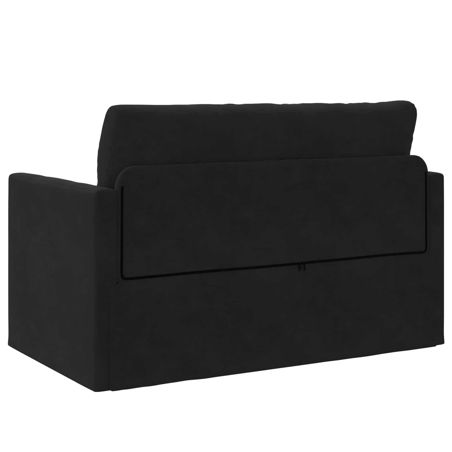 Divano Letto Pieghevole Nero 124 x 71 x 78 cm Velluto