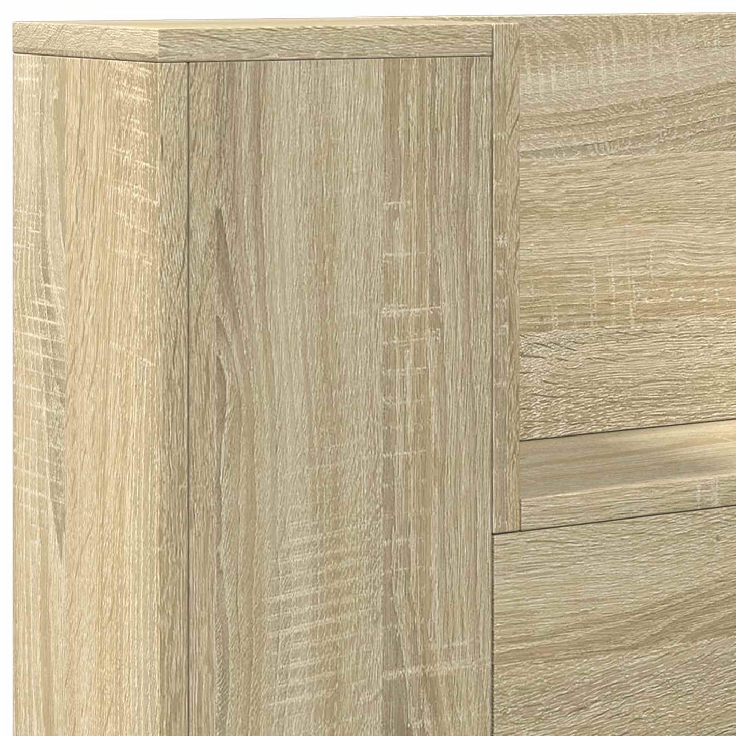 Testata con Mobile e LED Sonoma 120 x 16,5 x 103,5 cm | homemem39