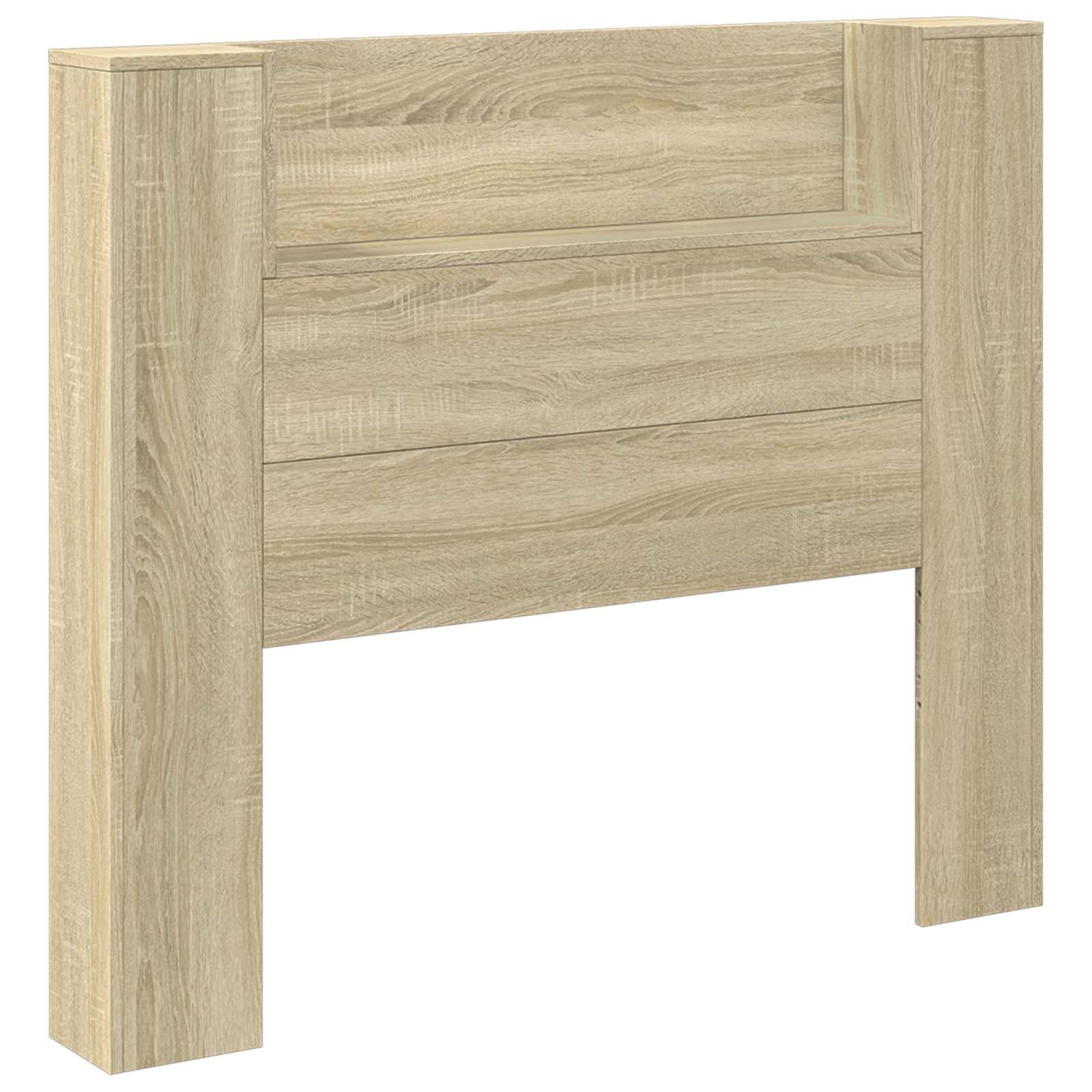 Testata con Mobile e LED Sonoma 120 x 16,5 x 103,5 cm | homemem39