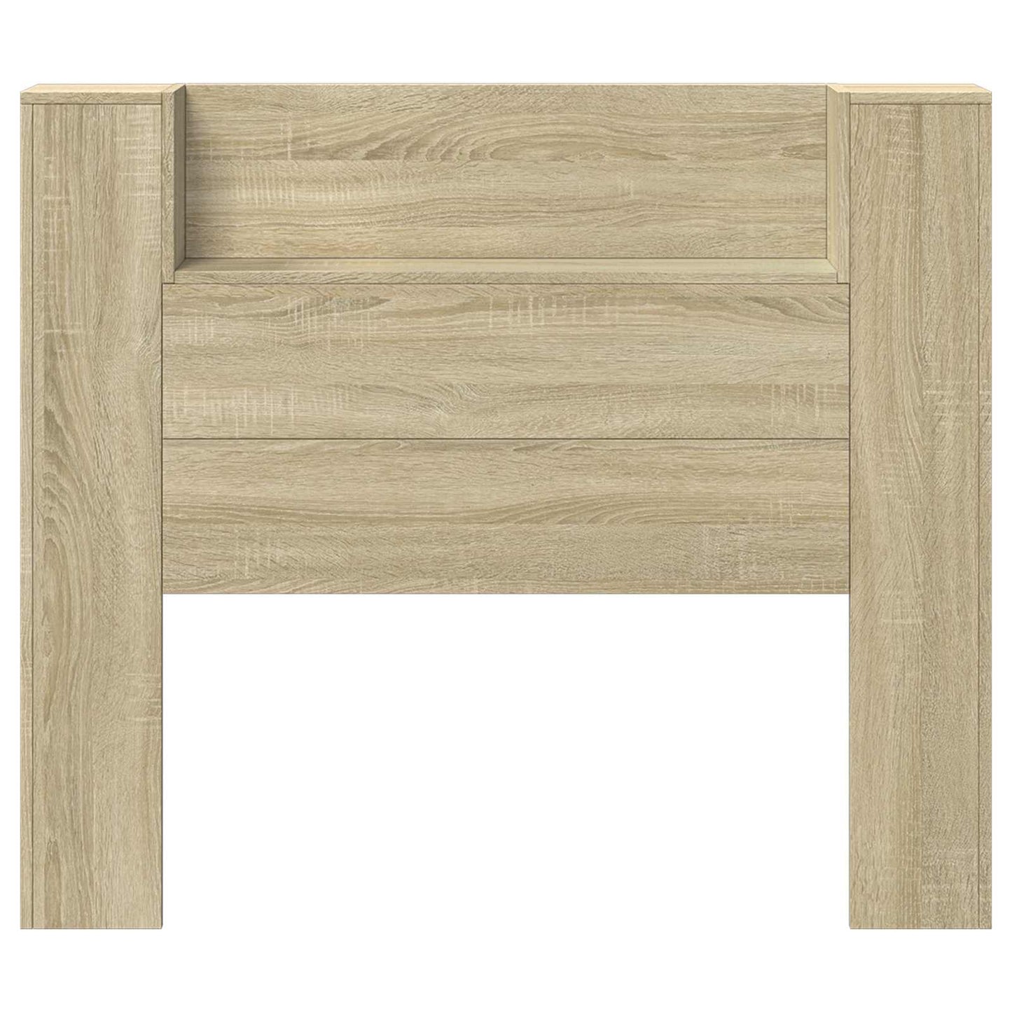 Testata con Mobile e LED Sonoma 120 x 16,5 x 103,5 cm