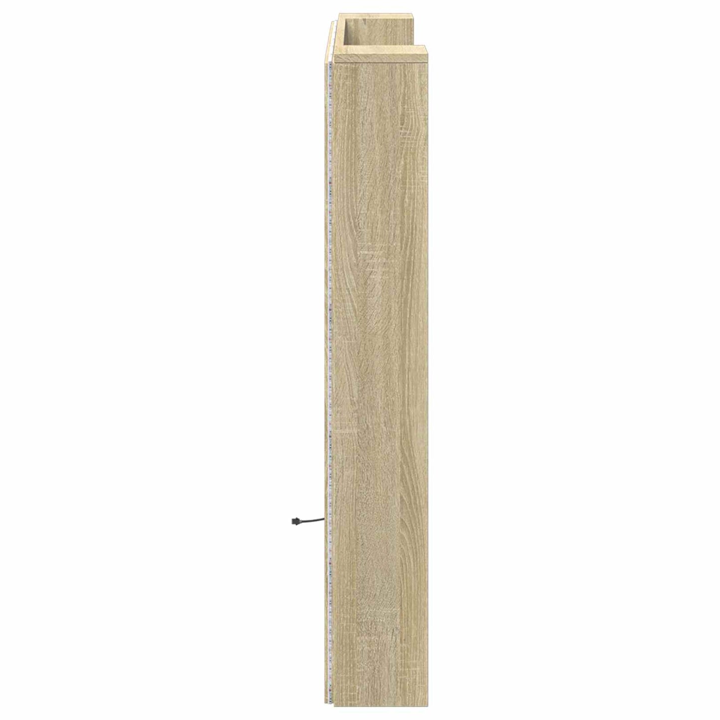 Testata con Mobile e LED Sonoma 120 x 16,5 x 103,5 cm | homemem39