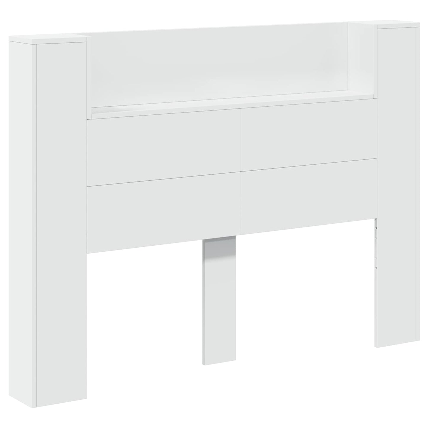 Testata con Mobile e LED Bianco 140 x 16,5 x 103,5 cm | homemem39