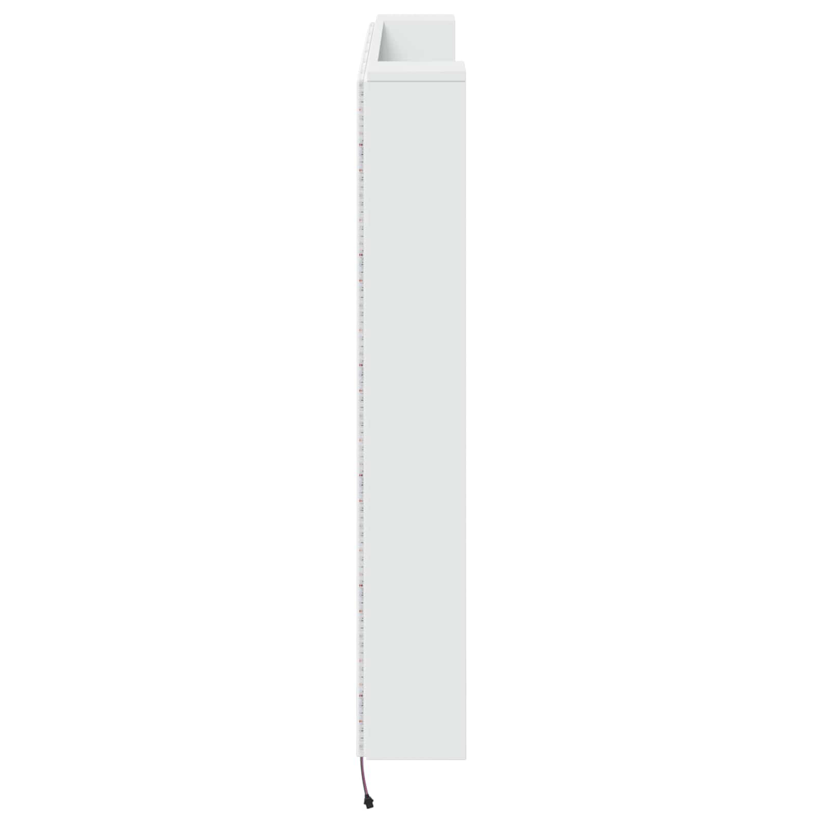 Testata con Mobile e LED Bianco 140 x 16,5 x 103,5 cm | homemem39