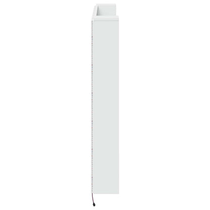 Testata con Mobile e LED Bianco 140 x 16,5 x 103,5 cm | homemem39