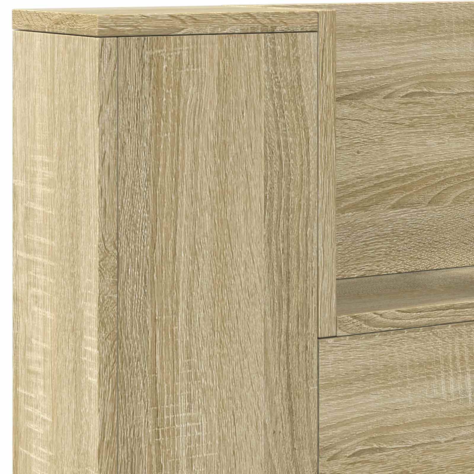 Testata con Mobile e LED Sonoma 140 x 16,5 x 103,5 cm | homemem39