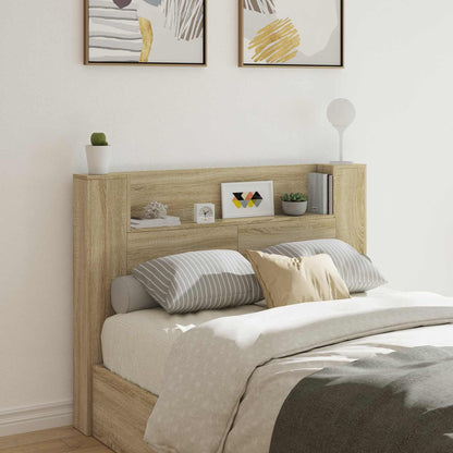 Testata con Mobile e LED Sonoma 140 x 16,5 x 103,5 cm | homemem39