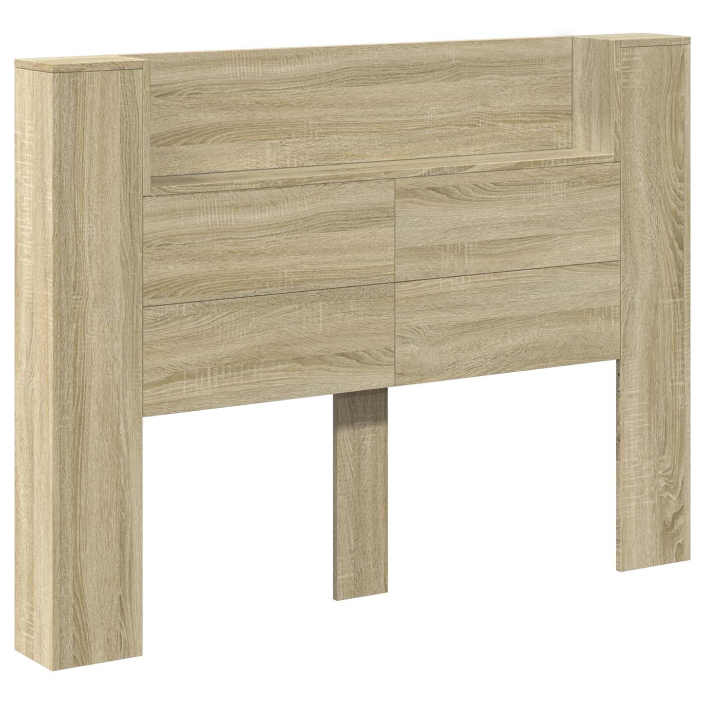 Testata con Mobile e LED Sonoma 140 x 16,5 x 103,5 cm | homemem39
