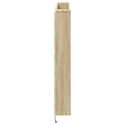 Testata con Mobile e LED Sonoma 140 x 16,5 x 103,5 cm | homemem39