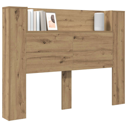 Testata con Mobile e LED Rovere Artigianale Legno multistrato | homemem39