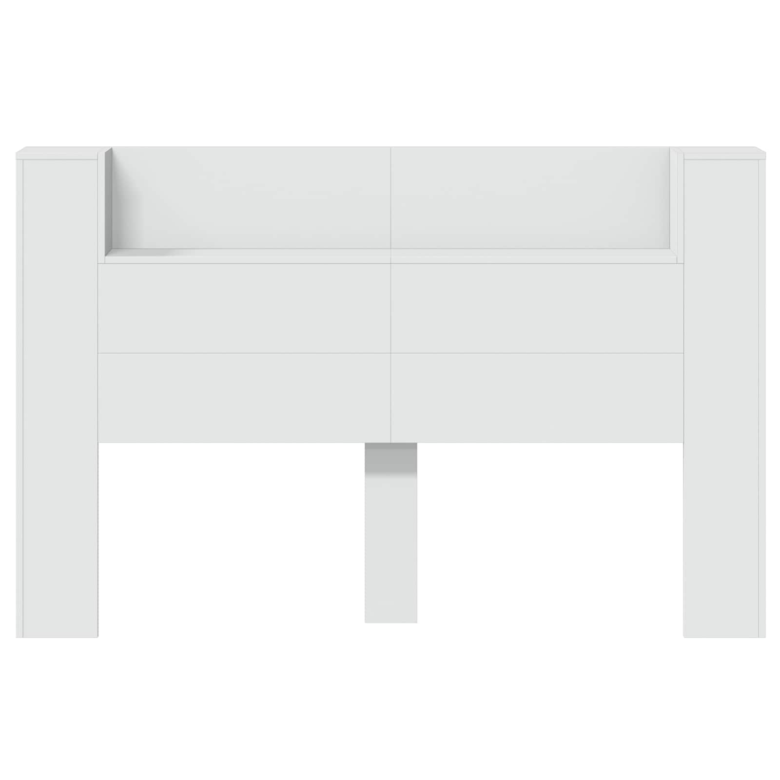 Testata con Mobile e LED Bianco 160 x 16,5 x 103,5 cm | homemem39