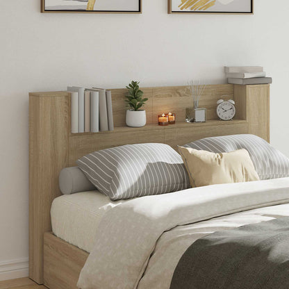 Testata con Mobile e LED Sonoma 160 x 16,5 x 103,5 cm