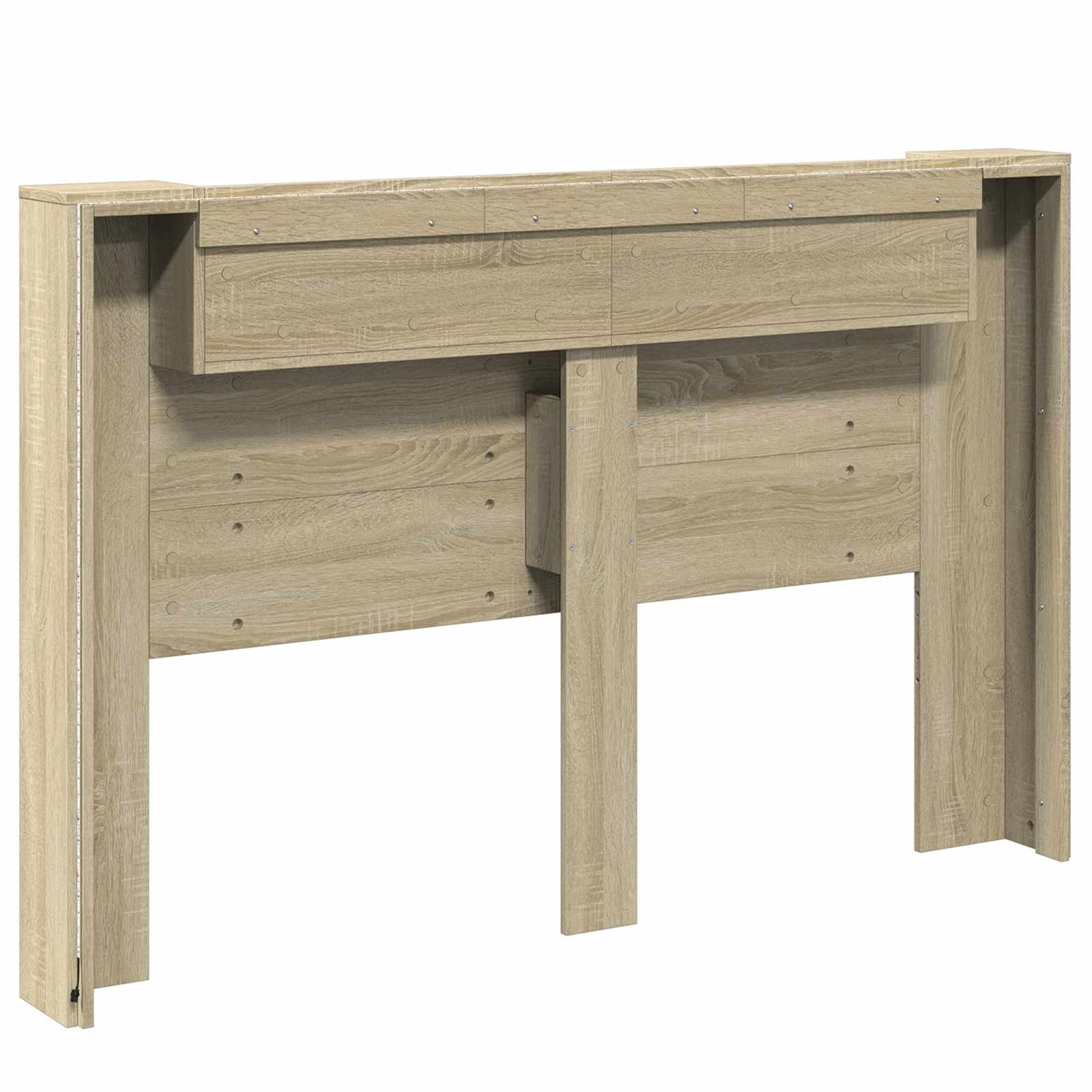 Testata con Mobile e LED Sonoma 160 x 16,5 x 103,5 cm | homemem39