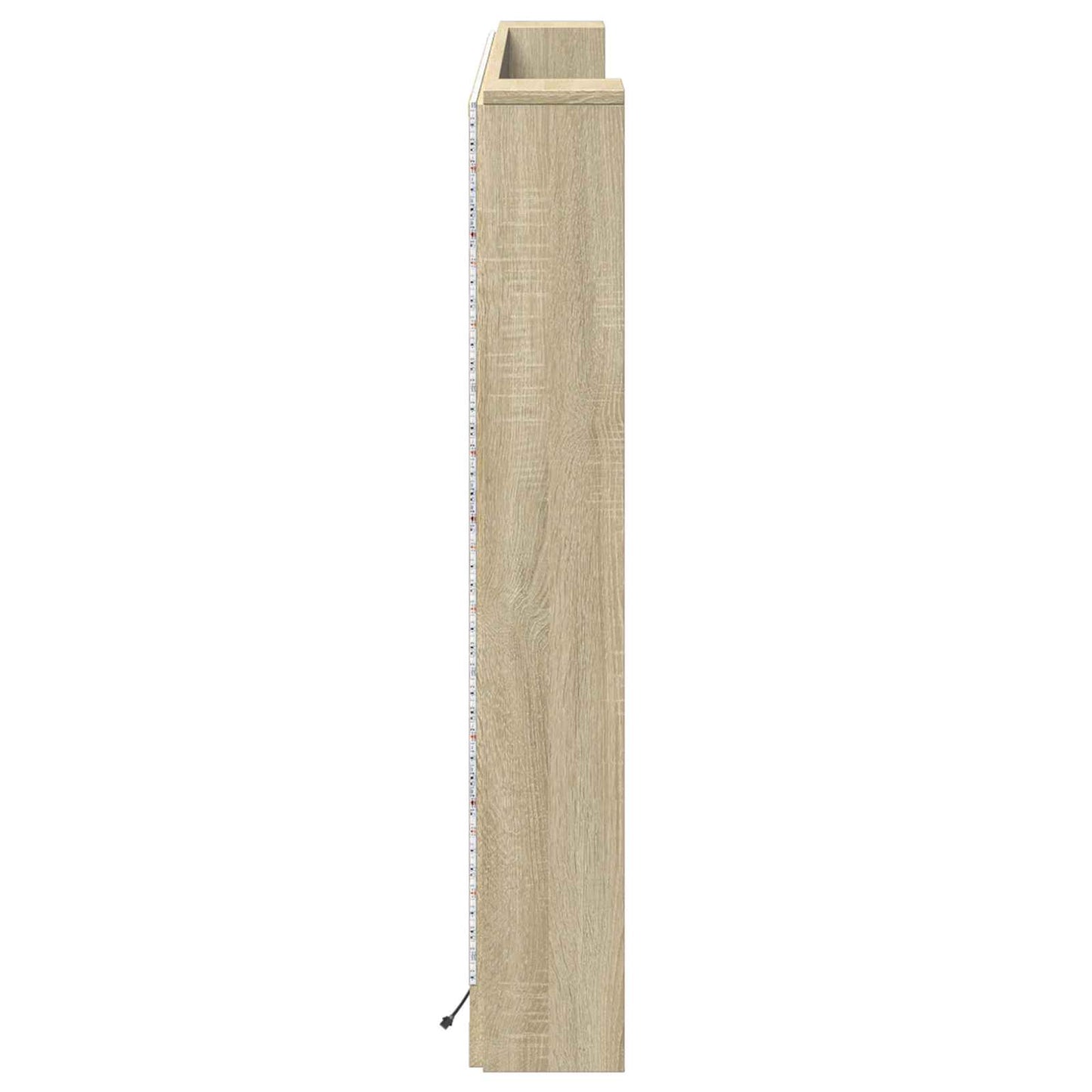 Testata con Mobile e LED Sonoma 160 x 16,5 x 103,5 cm | homemem39