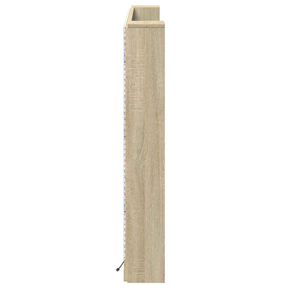 Testata con Mobile e LED Sonoma 160 x 16,5 x 103,5 cm | homemem39