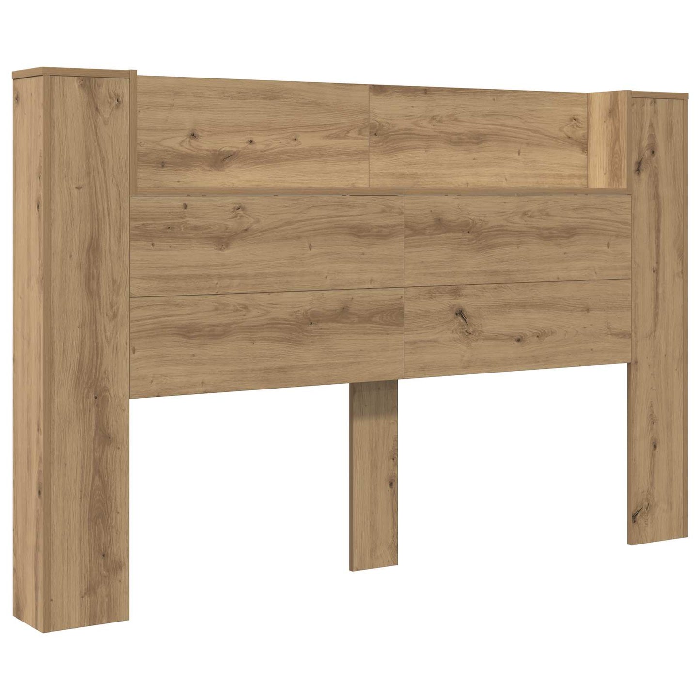 Testata con Mobile e LED Rovere Artigianale Legno multistrato | homemem39