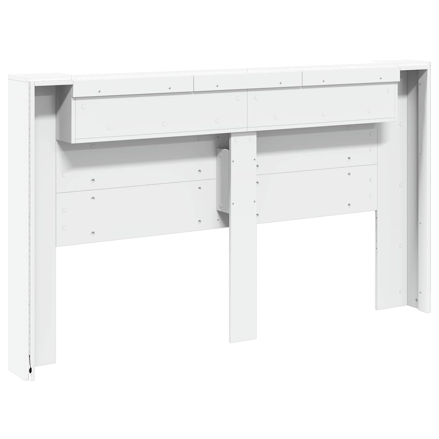 Testata con Mobile e LED Bianco 180 x 16,5 x 103,5 cm | homemem39