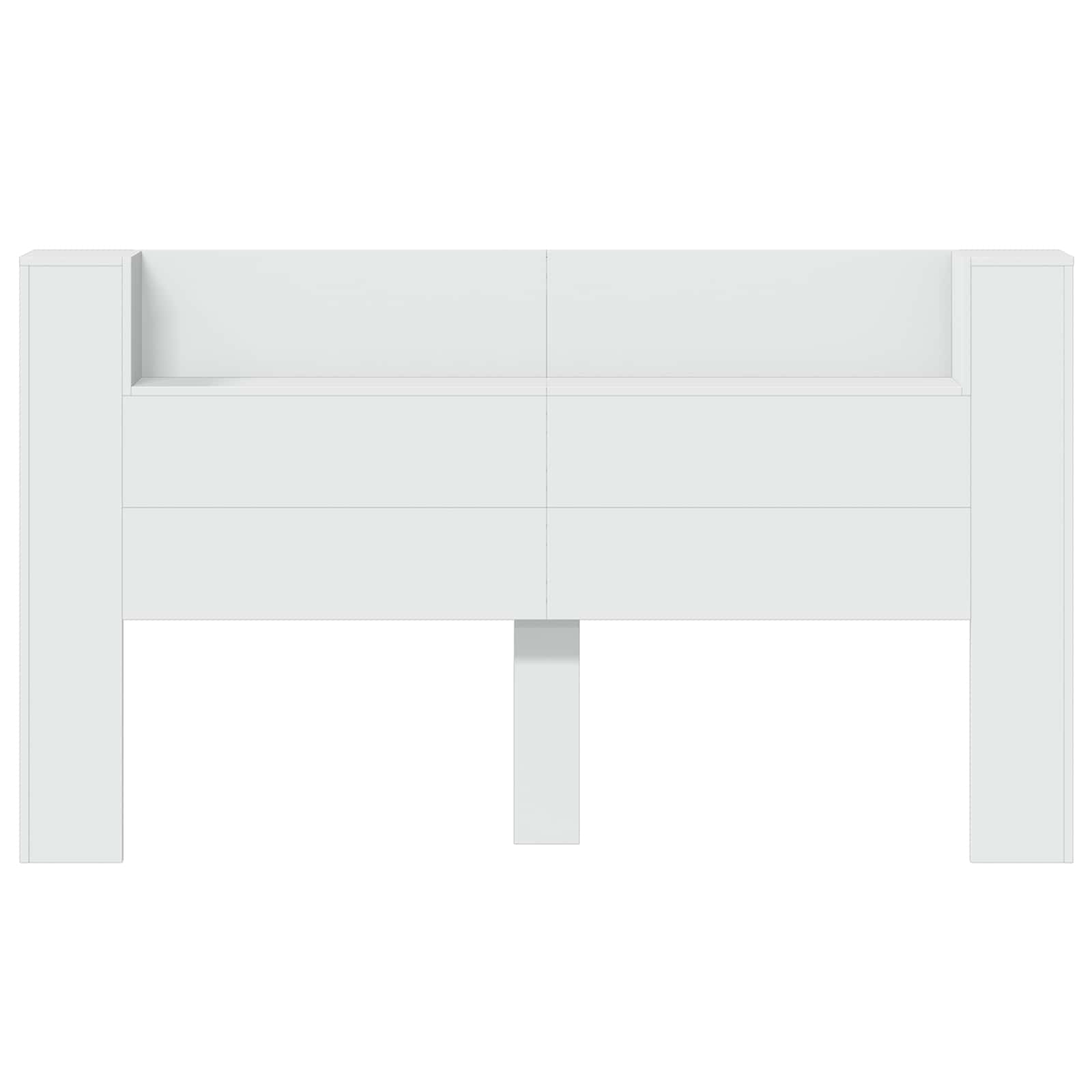 Testata con Mobile e LED Bianco 180 x 16,5 x 103,5 cm | homemem39